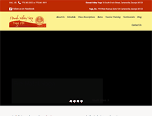 Tablet Screenshot of etowahvalleyyoga.com
